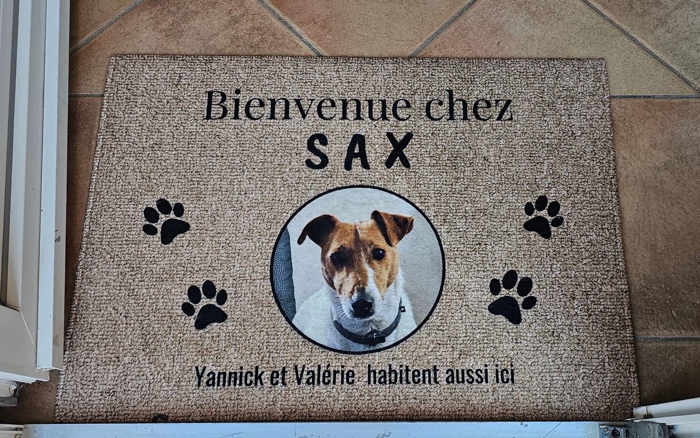 Customer photo review of Photo téléchargée - Paillasson personnalisé