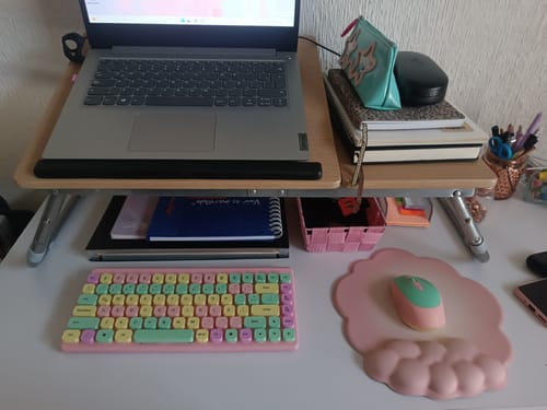 Customer photo review of Kit Teclado + Mouse inalámbrico  | STF VIVA! | para computadora Sweet Rosa