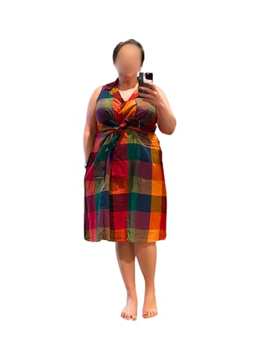 Customer photo review of WILLA DRESS | MULTI CHEX