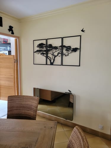 Customer photo review of Décoration murale en métal noir - Arbre de vie Africain
