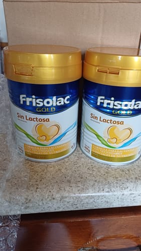 Customer photo review of Frisolac Gold Sin Lactosa (0 A 12 Meses) Pack C/ 800 Gr