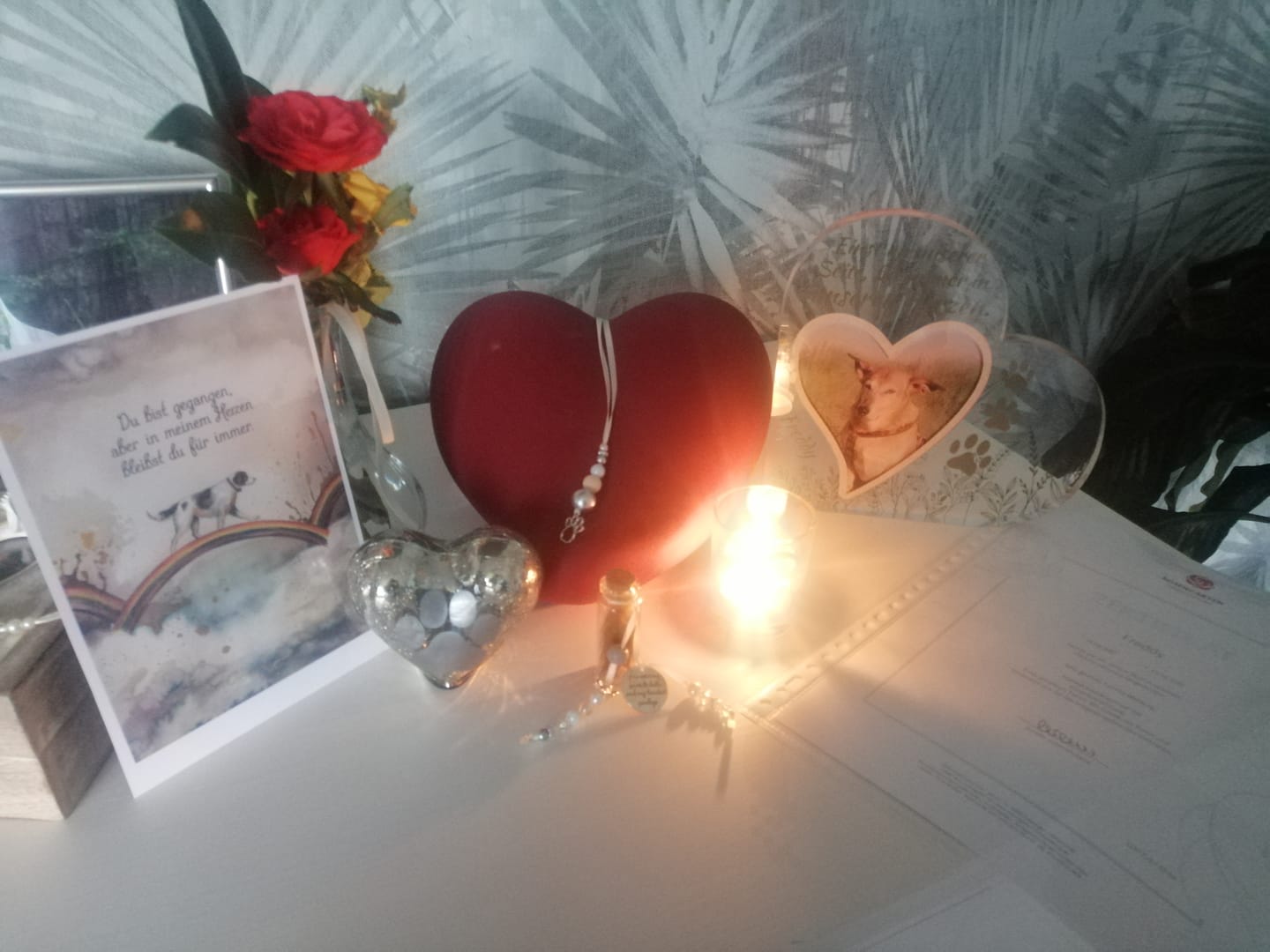 Customer photo review of Einst an meiner Seite - Individuelles Glasherz