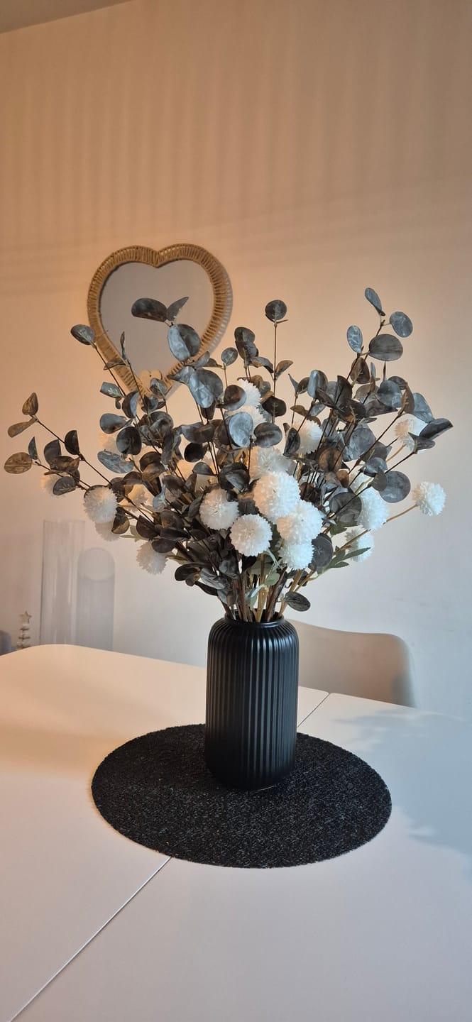 Customer photo review of Samengesteld boeket - Groen & Wit