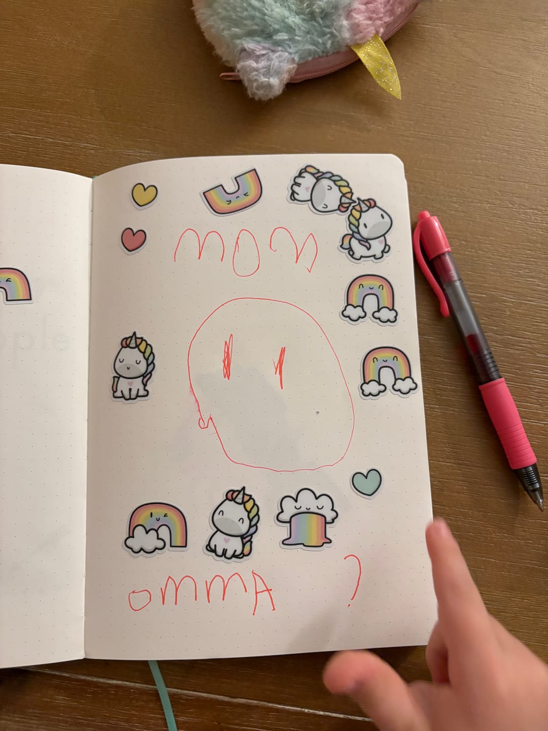 Customer photo review of Rainbow Unicorns 2 Sticker Sheet