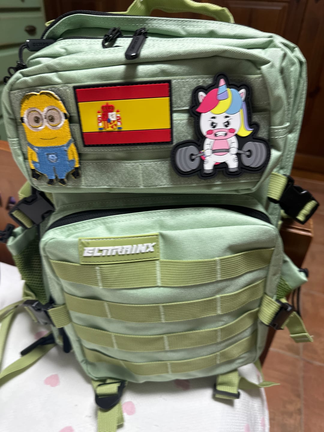 Customer photo review of Parche Unicornio Bodybuilder