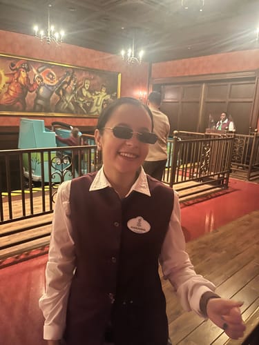 Customer photo review of Underdog |  Black Rimless Rectangle Sunglasses MG3786