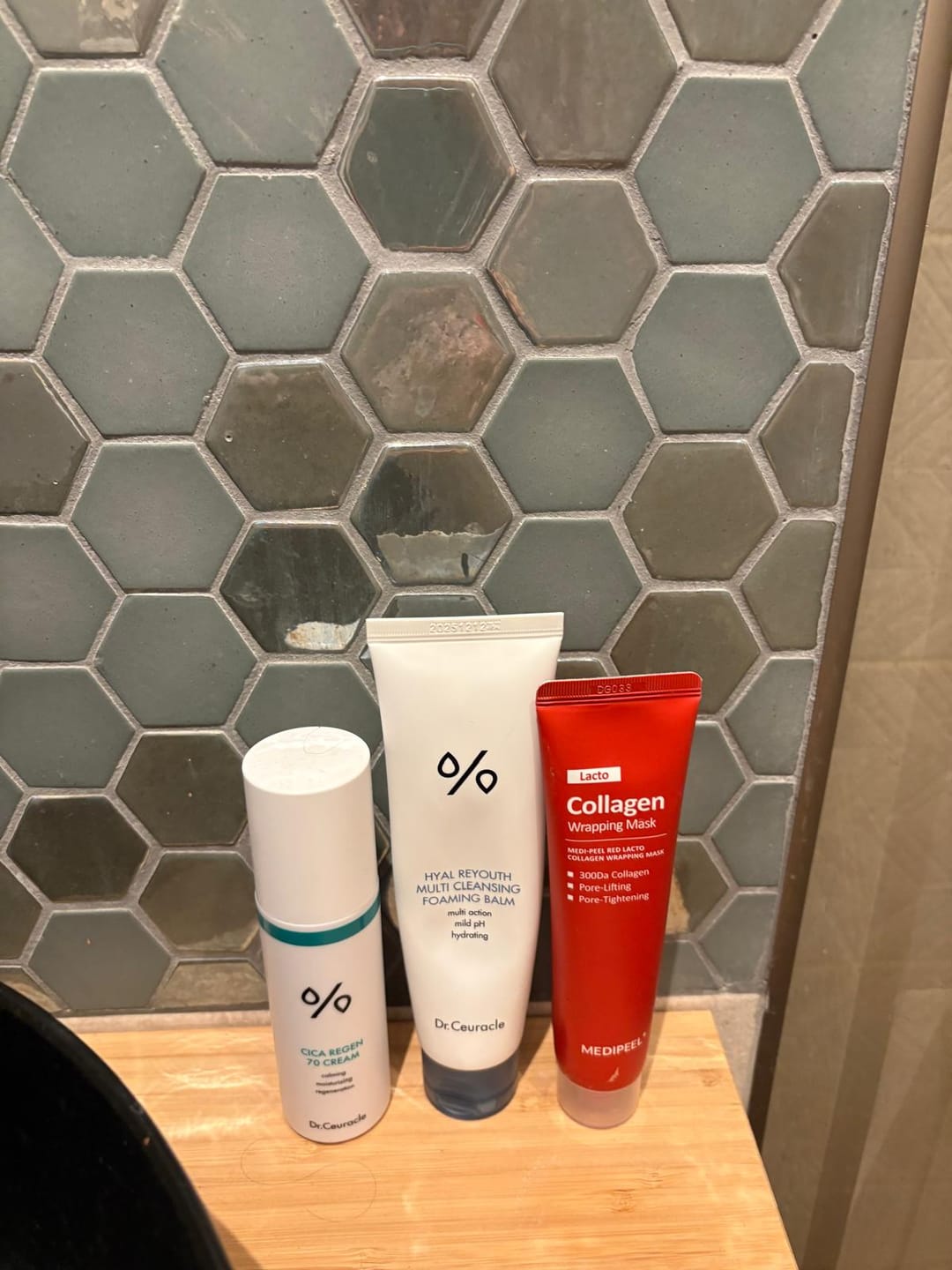 Customer photo review of Mască de față peel-off cu colagen Medi-Peel Red Lacto Collagen Wrapping Mask 70 ml