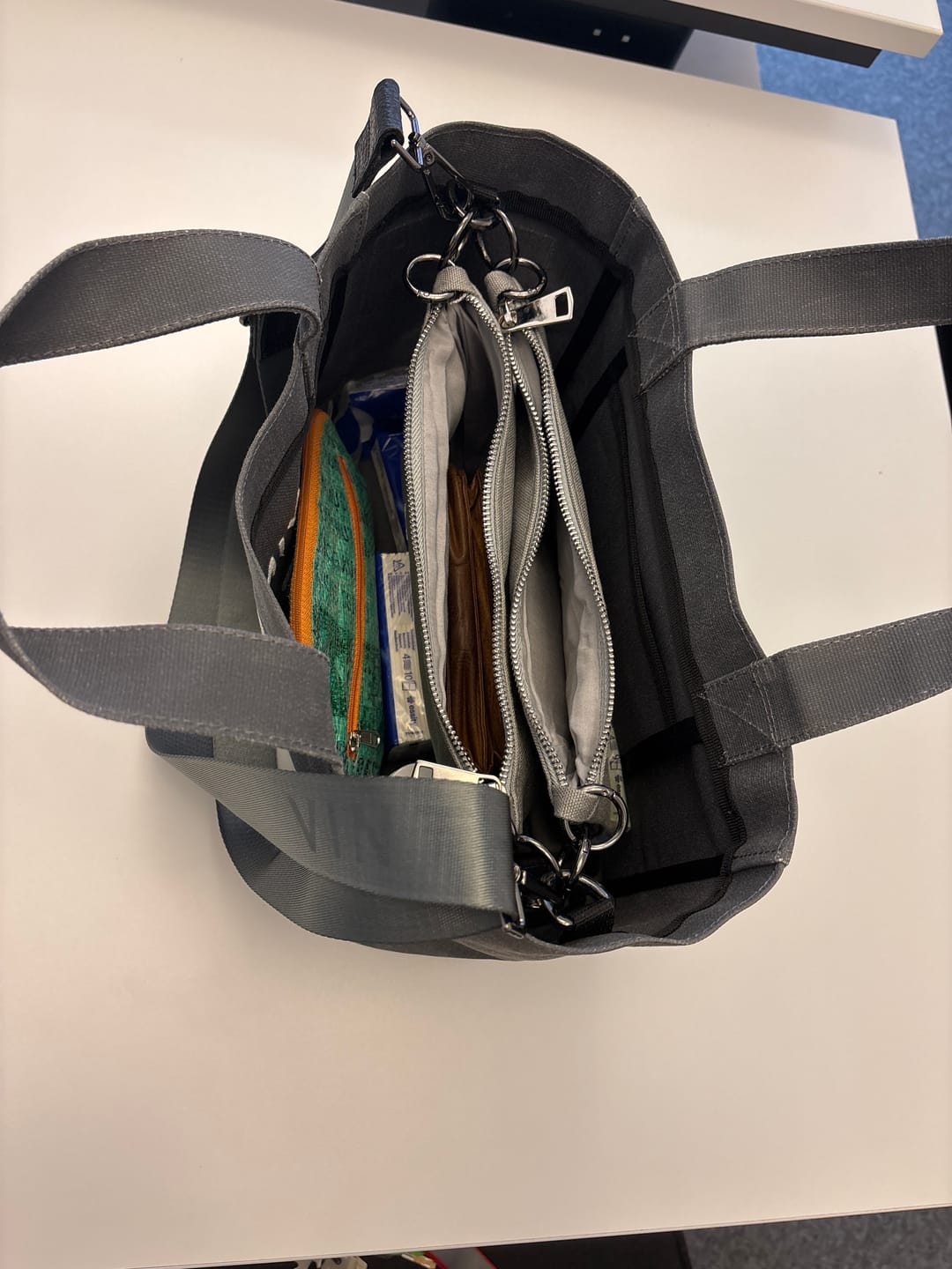 Customer photo review of CANVAS BAG - SMALL - GRAU