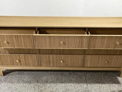 Customer photo review of Genet Reeded 9-Drawer Dresser