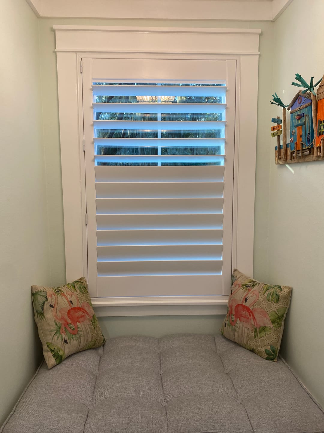Customer photo review of Hybrid Wood Plantation Shutter