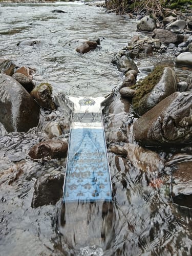 Customer photo review of 6" Sluice Box Flared Header