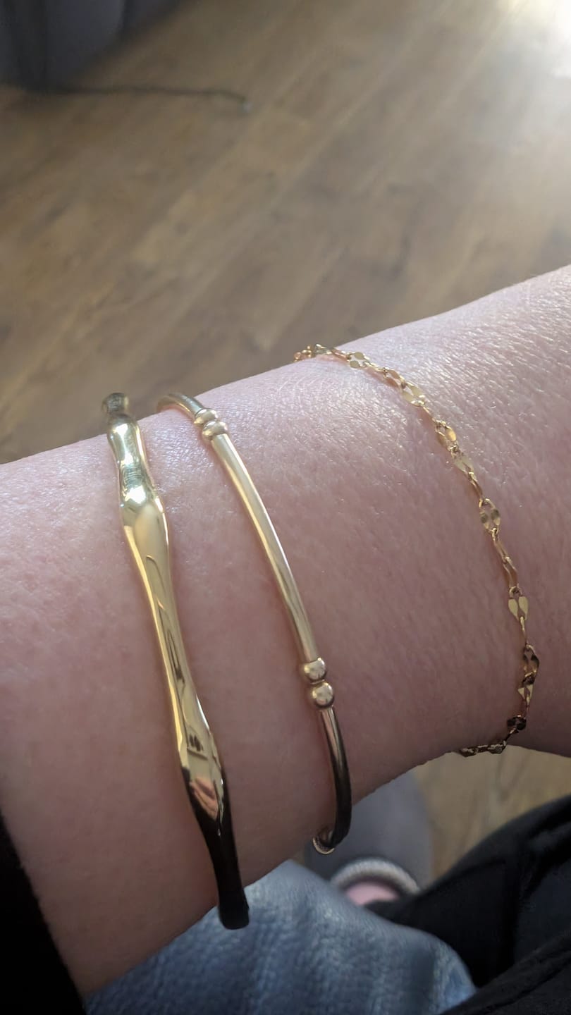 Customer photo review of Bamboo Bangle