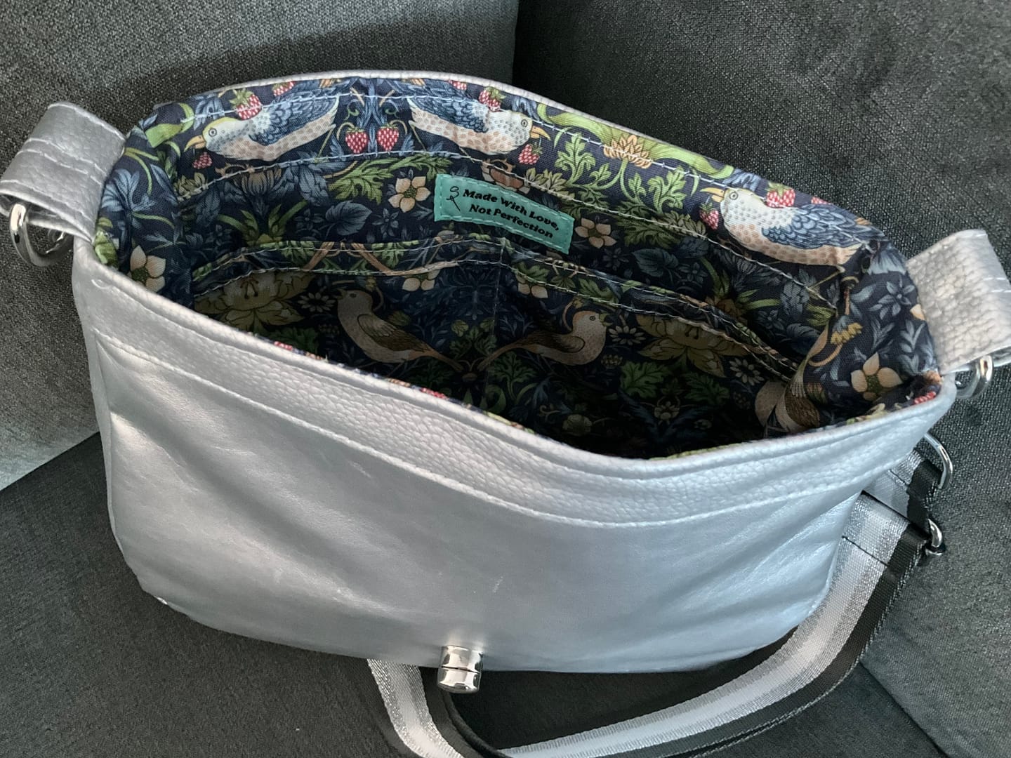 Customer photo review of William Morris Garden Birds Water Resistant Fabric