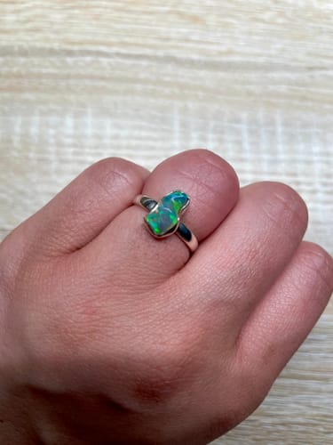 Customer photo review of Ethiopian Opal Rings