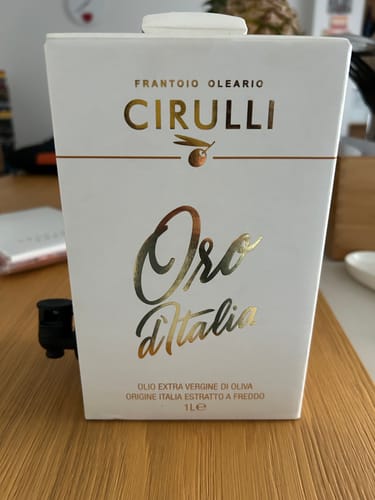 Customer photo review of Bag in box di olio extravergine di oliva • 1 Litro FREE