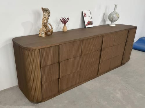 Customer photo review of Katrina Modern Sideboard 6-Drawer Dresser