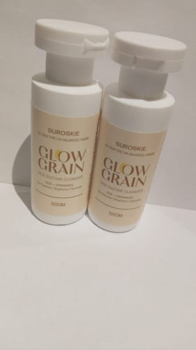 Customer photo review of Glow Grain Rice Enzyme Cleanser