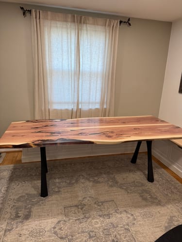 Customer photo review of Furniture Legs 414 Hatty 28H Modern Metal Table Legs
