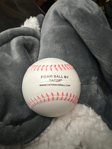 Customer photo review of Tater Foam Ball by Tater Baseball