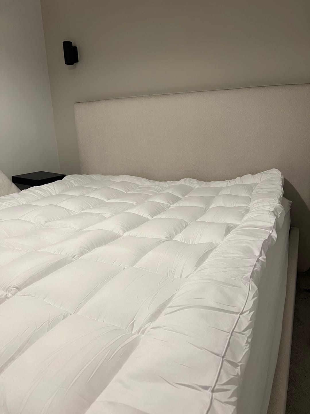 Customer photo review of 10cm Microfiber Mattress Topper