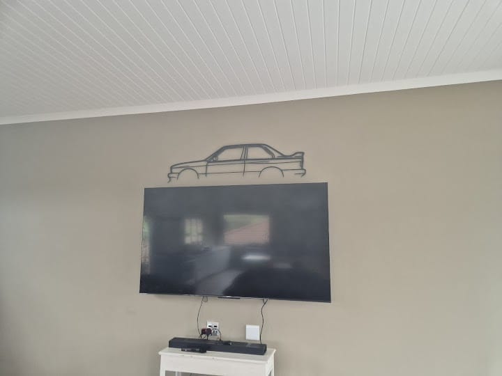 Customer photo review of Your Custom Car Metal Wall Art