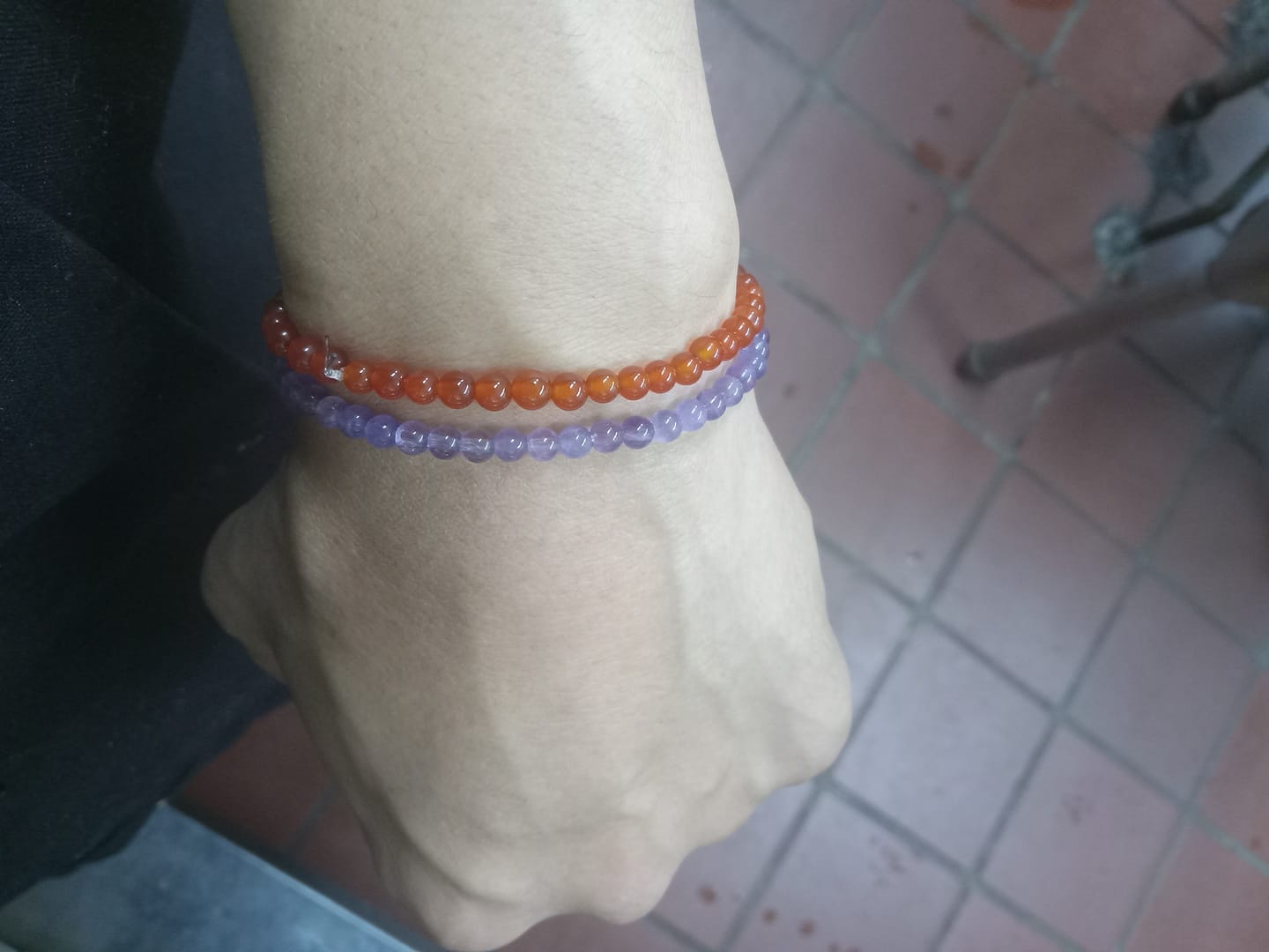 Customer photo review of Carnelian Bracelet Mini