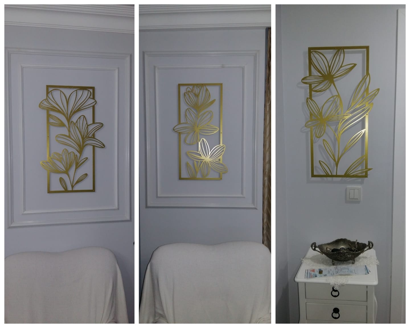 Customer photo review of Daylily Metal Duvar Tablosu