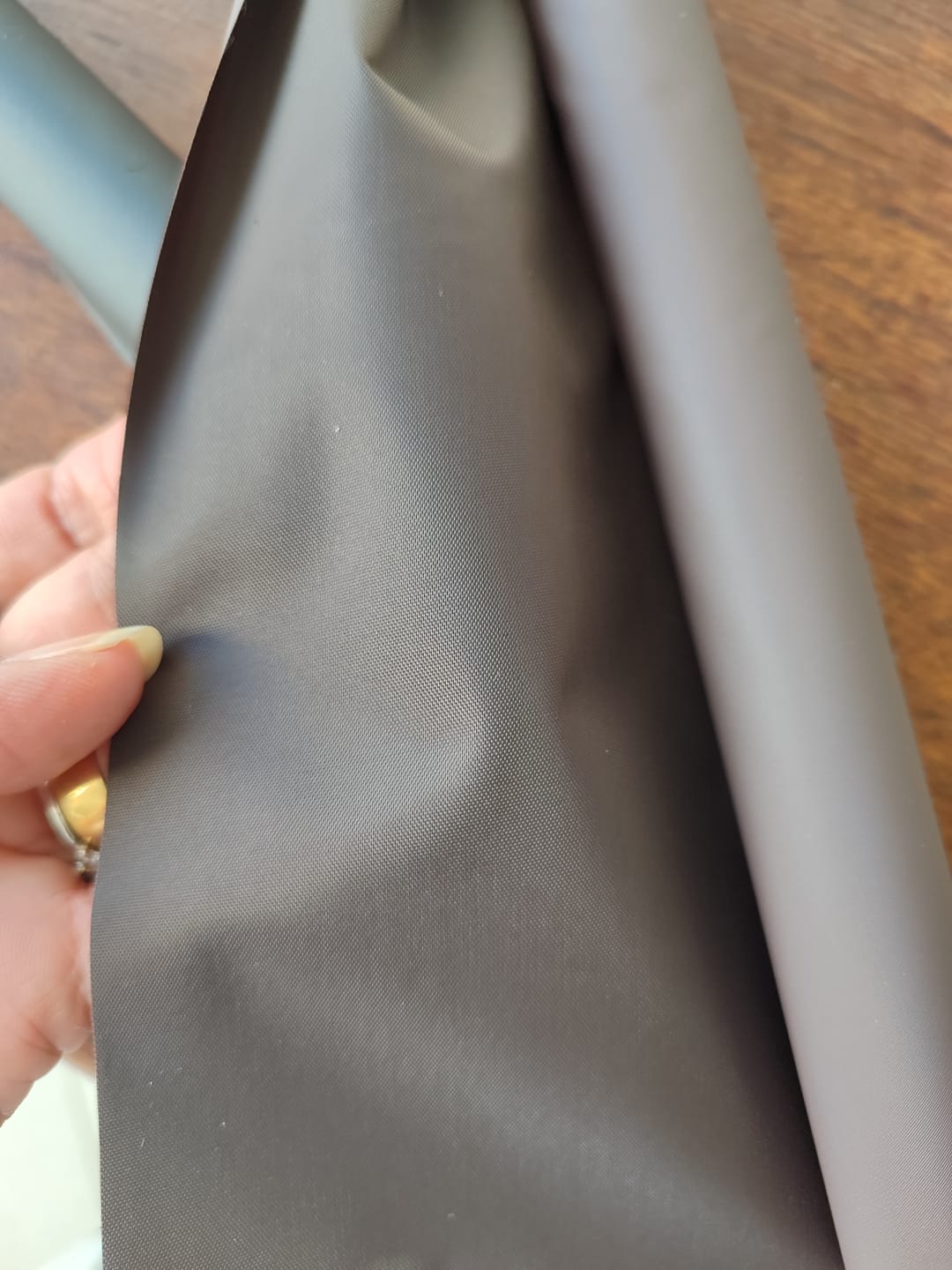 Customer photo review of NYLON 190T EMBORRACHADO COR CAFE