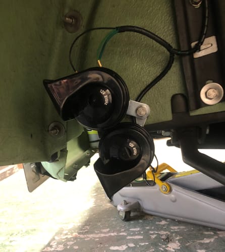 Customer photo review of Twin Terminal Black Horns Pair