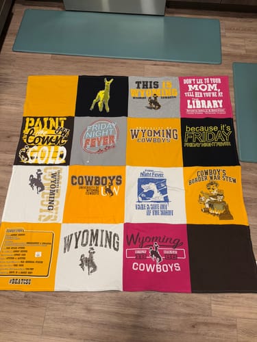Customer photo review of Classic T-Shirt Blanket