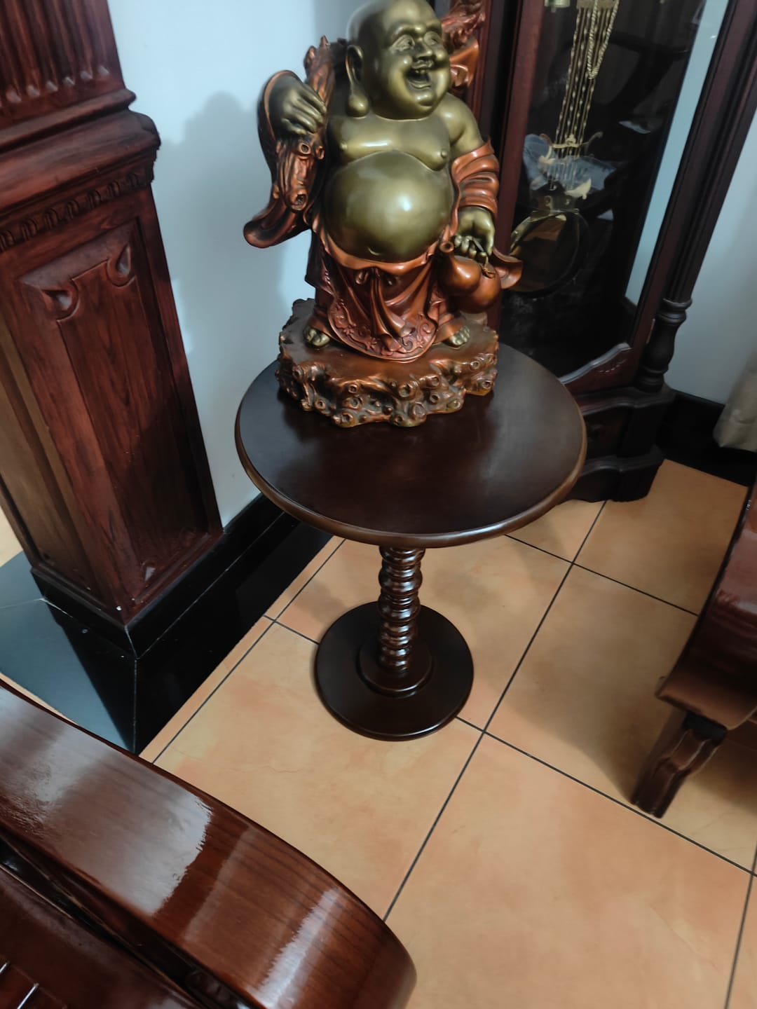 Customer photo review of Wooden Side Table for Living Room Coffee End Table