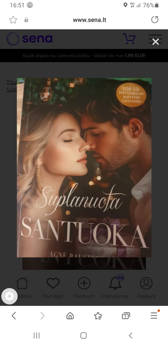 Customer photo review of Suplanuota santuoka: bestselerių autorės Agnės Bausienės romanas, kuris privers jus juoktis, verkti ir įsimylėti iš naujo