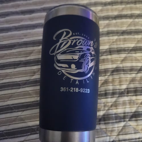 Customer photo review of (6 Pieces) Custom Laser Engraved - 20oz Tumblers