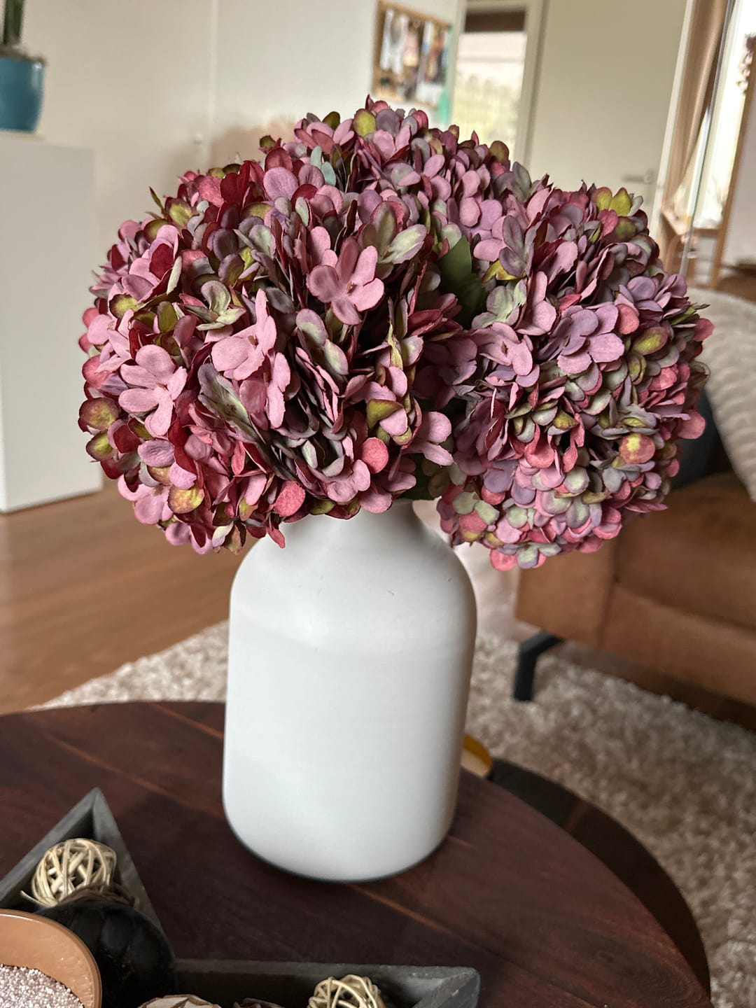 Customer photo review of Grote Zijden Hortensia - Paars