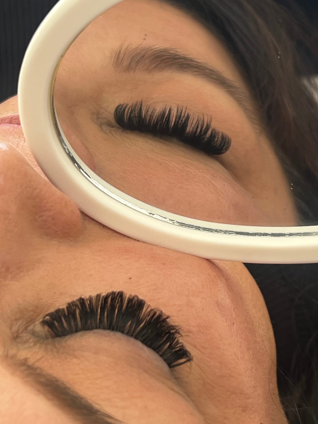 Customer photo review of Premium Eyelash Extensions 0.07mm