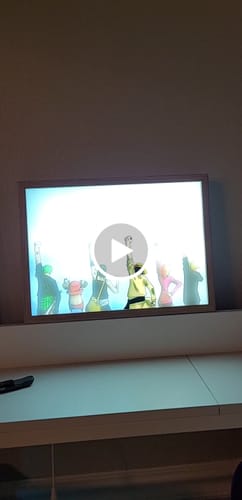 Customer video review of Custom LED Light Up Painting Frame - Personalized Art Glowing Frame