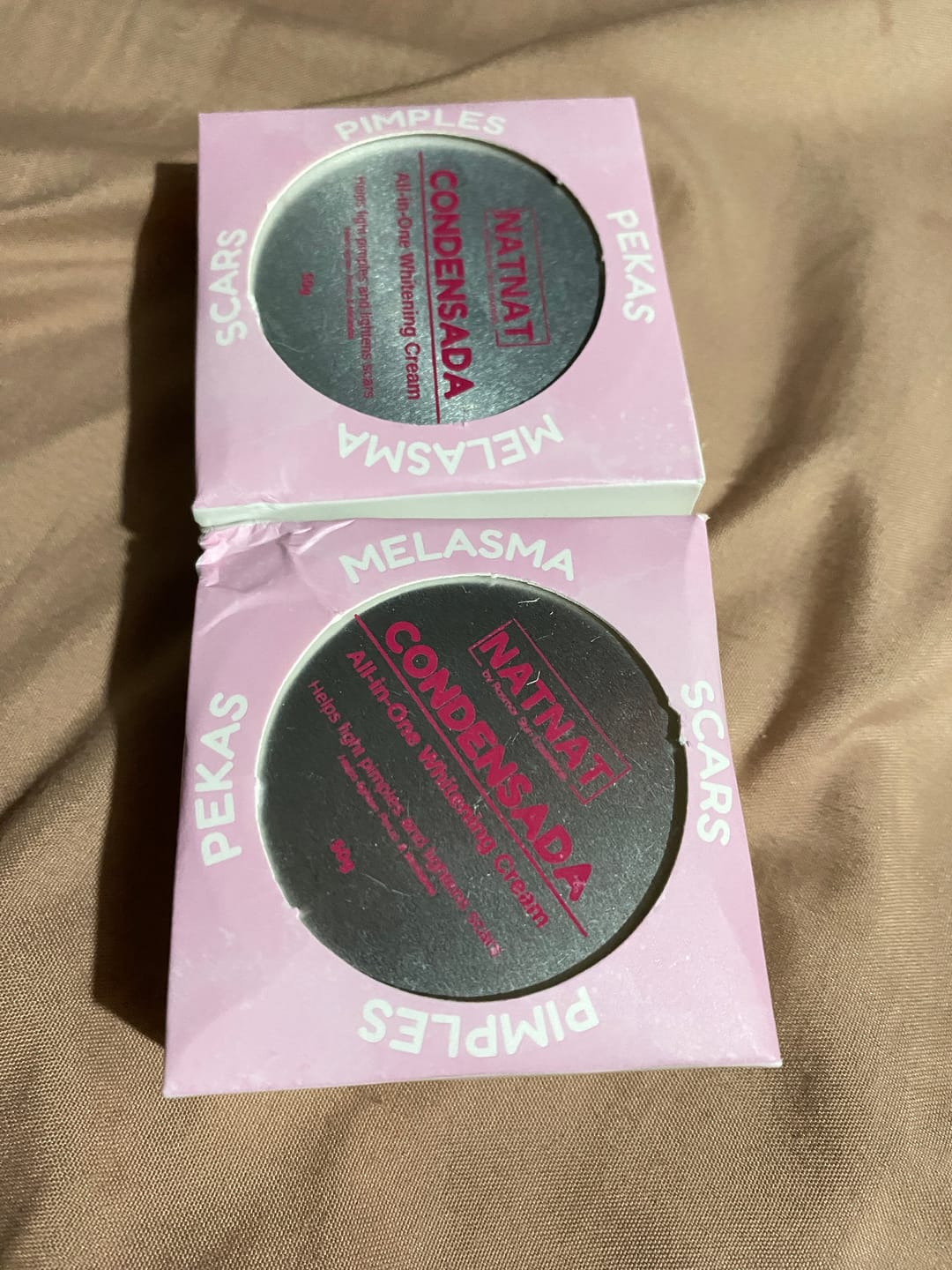 Customer photo review of Natnat Condensada PEKAS MELASMA all in one whitening cream