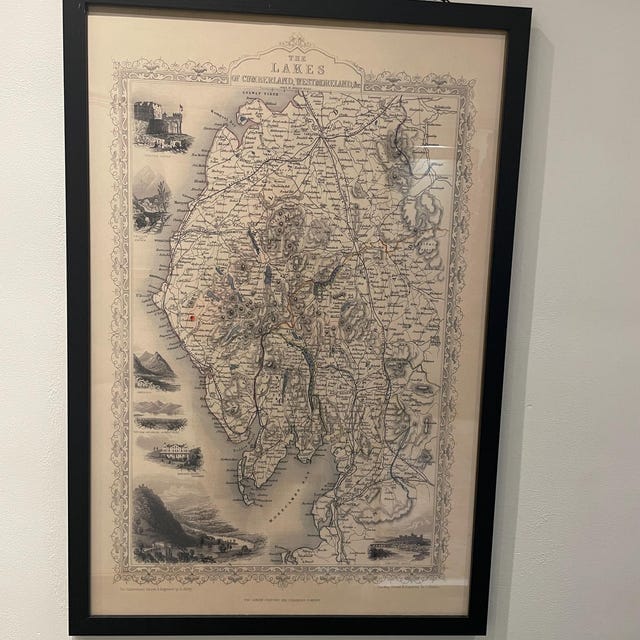 Customer photo review of Old Map of USA, 1806 by John Cary - Early Federalist USA - Large Georgia, Western Territories, East Coast States