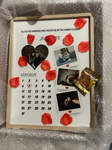 Customer photo review of Quadro Calendário do Mês c/ Data Especial