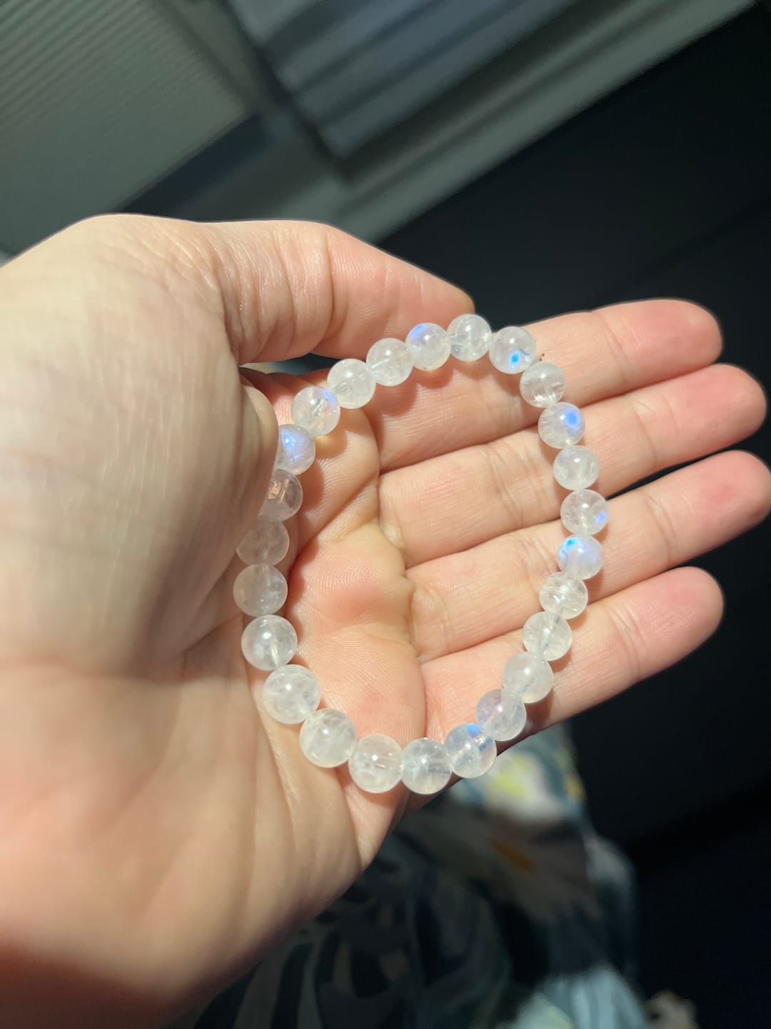 Customer photo review of Buddha Stones Wohlstandsarmband aus natürlichem Mondstein
