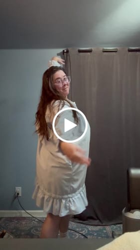 Customer video review of Heritage Cotton Flannel Embroidery Waltz Nightgown- Peri