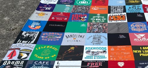T-shirt quilt from university of florida, seal of approval high school by Natalie from GA