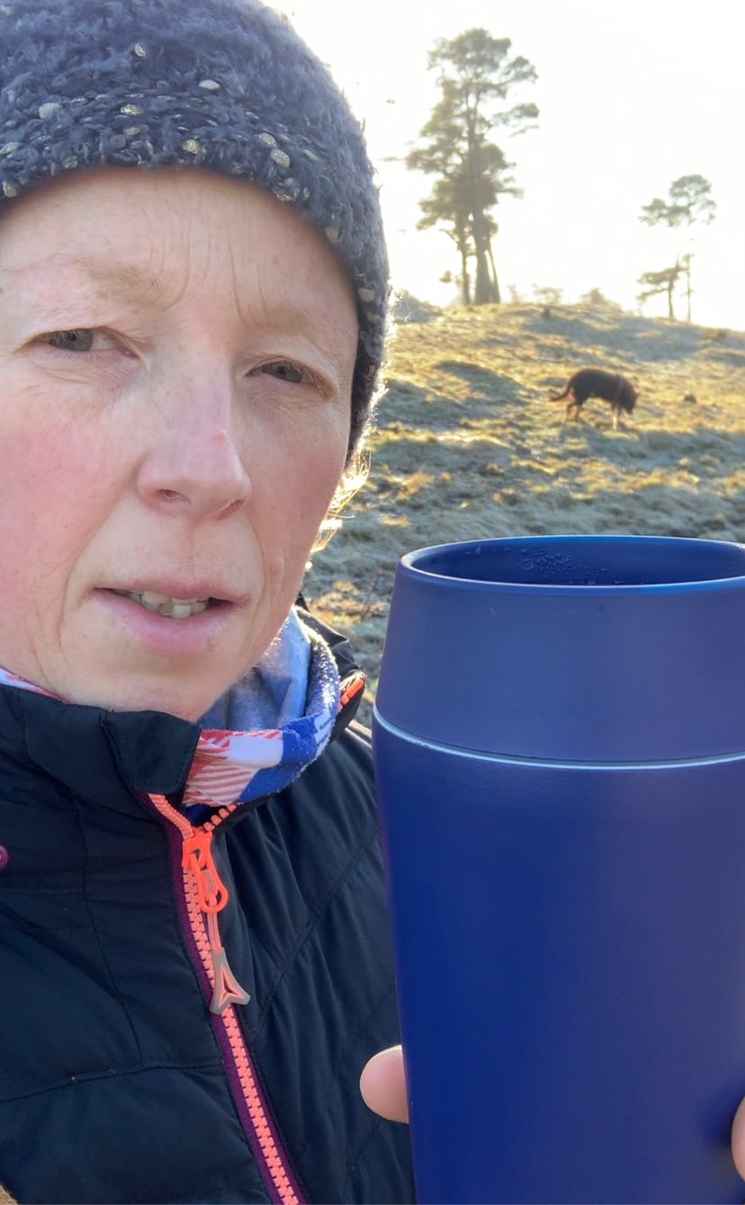 Customer photo review of bru Ceramic Travel Mug