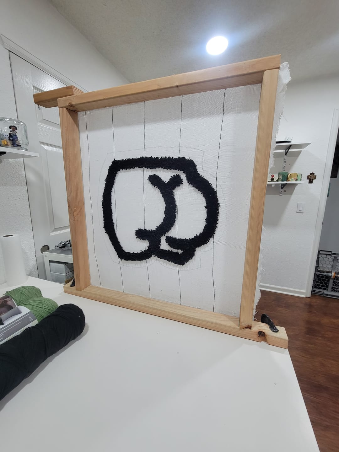 Customer photo review of Primary Tufting Cloth (Pre-Cut)