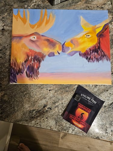 Customer photo review of BlueRazz Gummies, 10mg THC + 10mg CBD