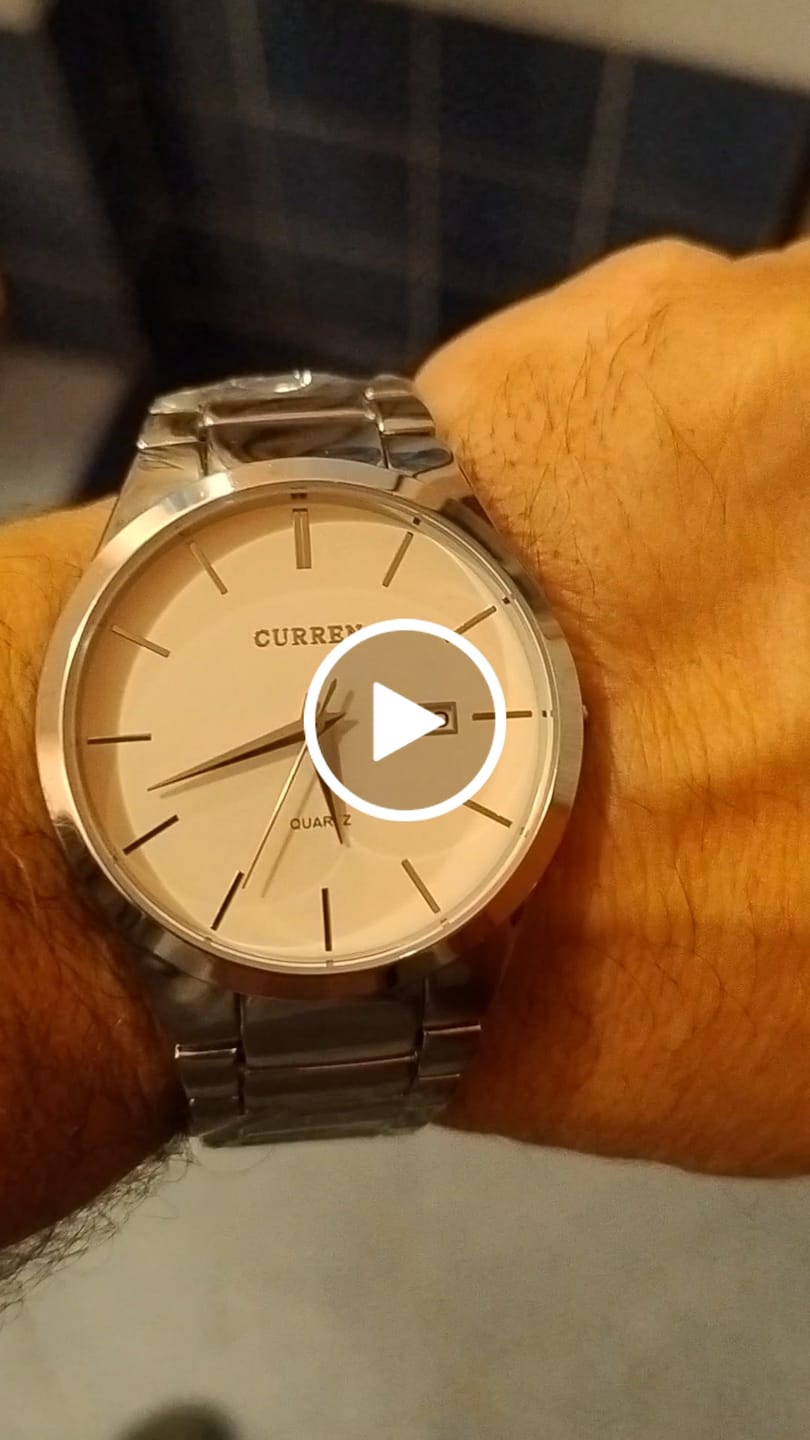 Customer video review of Curren Budapest® orologio uomo acciaio