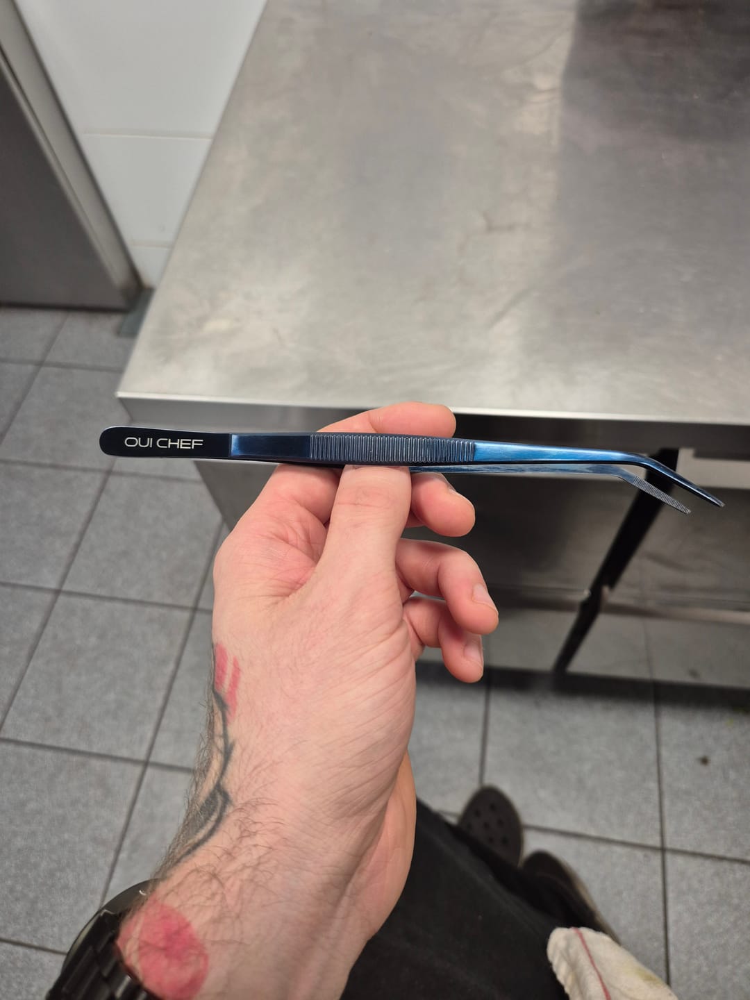 Customer photo review of Medium Angled SuperFine Tweezers