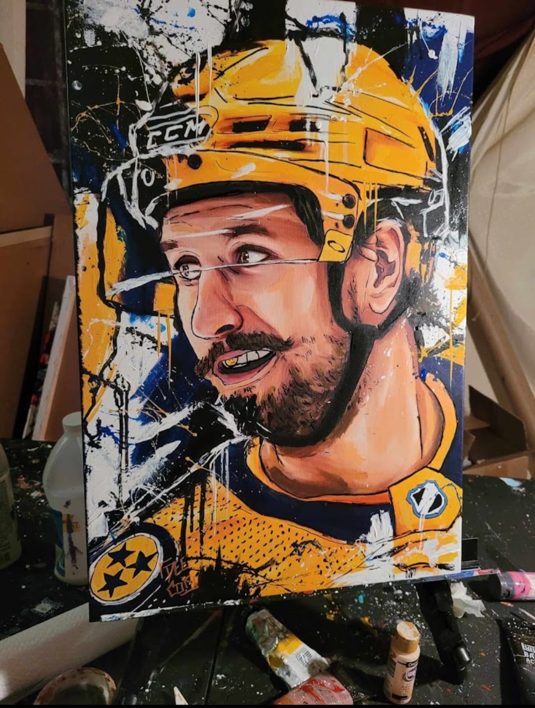 Customer photo review of Custom Portrait Painting From Photo (Hand Painted)