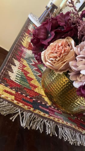 Customer photo review of Table Runner (3'11x1'4)
