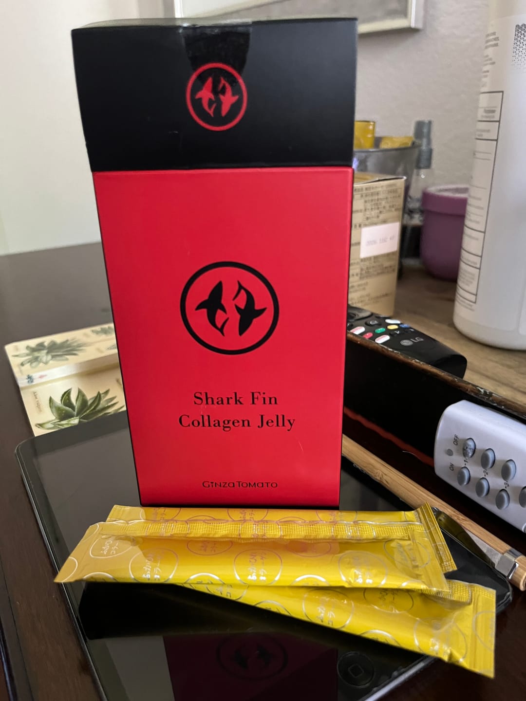 Customer photo review of Ginza Tomato Shark Fin Collagen Jelly